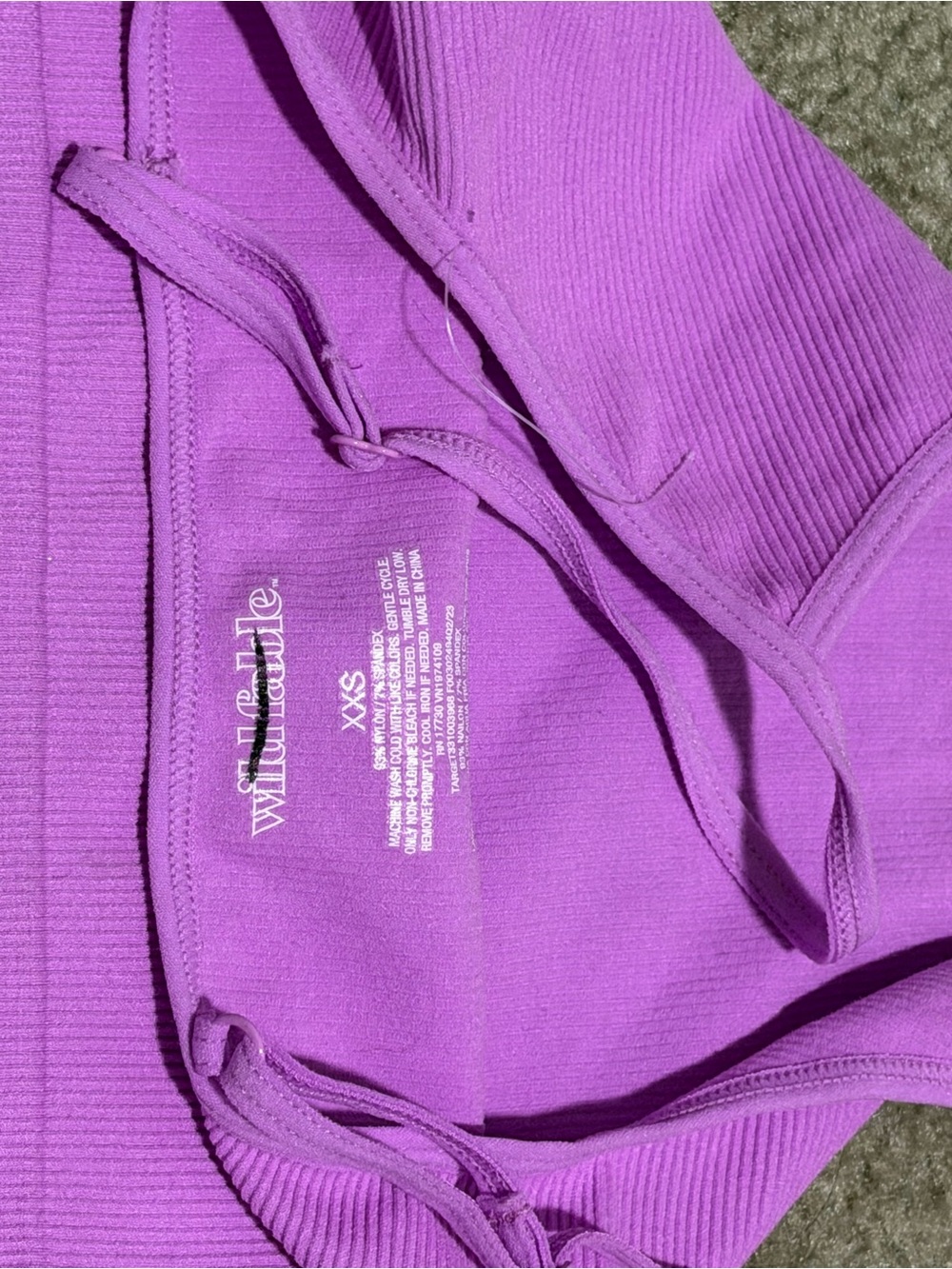 131 - wild fable Purple Ribbed Cami Tank Top - Picture 4 of 4